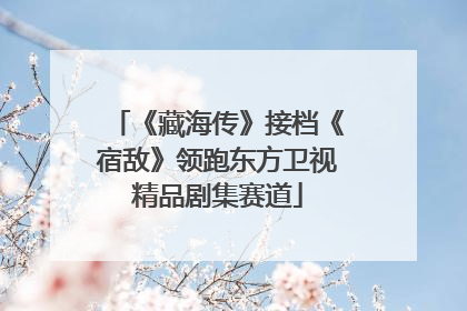 《藏海传》接档《宿敌》领跑东方卫视精品剧集赛道