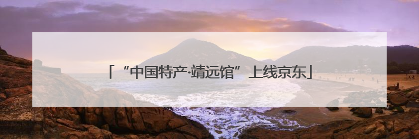 “中国特产·靖远馆”上线京东