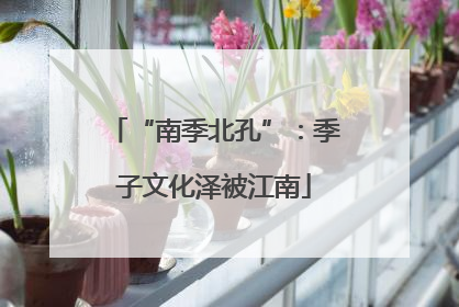“南季北孔”：季子文化泽被江南