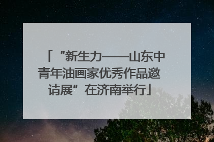 “新生力——山东中青年油画家优秀作品邀请展”在济南举行