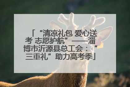 “清凉礼包 爱心送考 志愿护航”——淄博市沂源县总工会：“三重礼”助力高考季