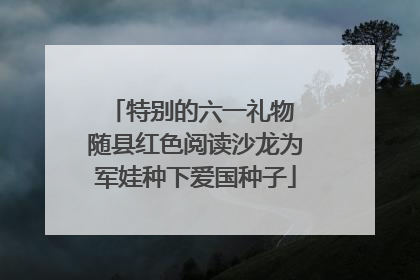 特别的六一礼物 随县红色阅读沙龙为军娃种下爱国种子
