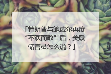 特朗普与鲍威尔再度“不欢而散”后，美联储官员怎么说？