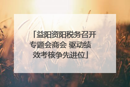 益阳资阳税务召开专题会商会 驱动绩效考核争先进位