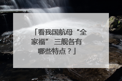 看我国航母“全家福” 三舰各有哪些特点？