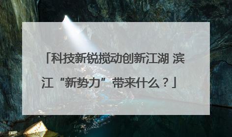 科技新锐搅动创新江湖 滨江“新势力”带来什么？