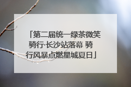 第二届统一绿茶微笑骑行·长沙站落幕 骑行风暴点燃星城夏日