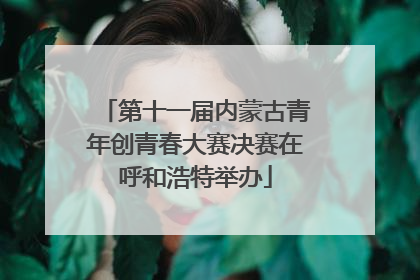 第十一届内蒙古青年创青春大赛决赛在呼和浩特举办