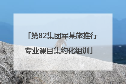 第82集团军某旅推行专业课目集约化组训