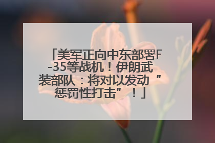 美军正向中东部署F-35等战机！伊朗武装部队：将对以发动“惩罚性打击”！