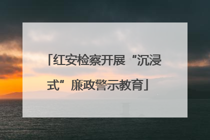 红安检察开展“沉浸式”廉政警示教育