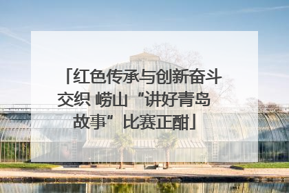 红色传承与创新奋斗交织 崂山“讲好青岛故事”比赛正酣