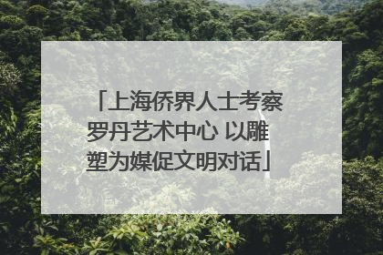 上海侨界人士考察罗丹艺术中心 以雕塑为媒促文明对话
