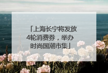 上海长宁将发放4轮消费券，举办时尚国潮市集