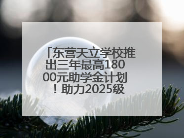 东营天立学校推出三年最高18000元助学金计划！助力2025级新生扬帆起航