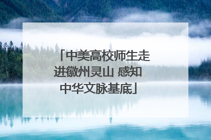中美高校师生走进徽州灵山 感知中华文脉基底