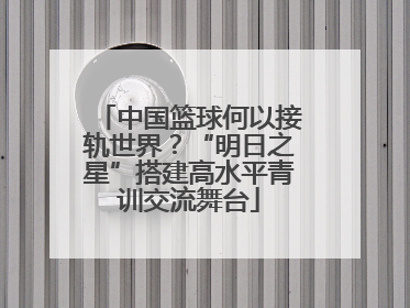 中国篮球何以接轨世界？“明日之星”搭建高水平青训交流舞台