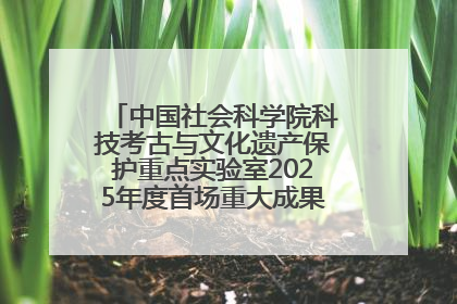 中国社会科学院科技考古与文化遗产保护重点实验室2025年度首场重大成果发布会在京举行