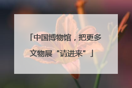 中国博物馆，把更多文物展“请进来”