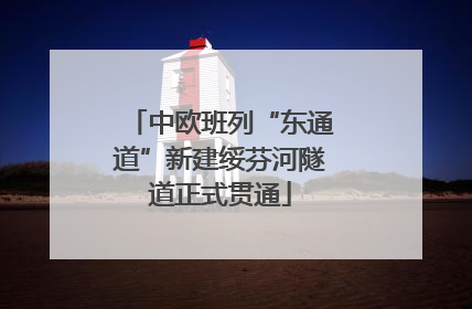 中欧班列“东通道”新建绥芬河隧道正式贯通