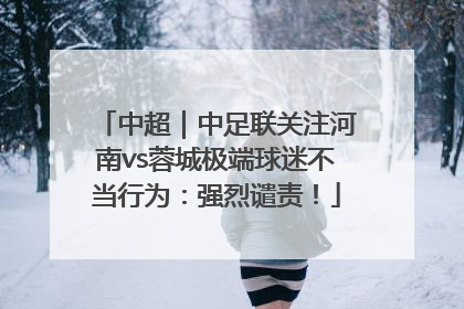 中超｜中足联关注河南vs蓉城极端球迷不当行为：强烈谴责！