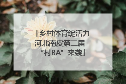 乡村体育绽活力 河北南皮第二届“村BA”来袭