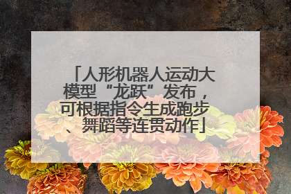 人形机器人运动大模型“龙跃”发布，可根据指令生成跑步、舞蹈等连贯动作