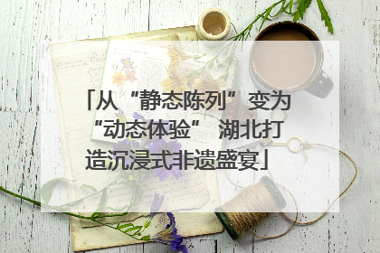 从“静态陈列”变为“动态体验” 湖北打造沉浸式非遗盛宴