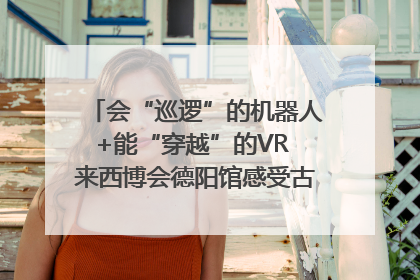 会“巡逻”的机器人+能“穿越”的VR 来西博会德阳馆感受古蜀文明与现代智造的时空对话｜西博视界