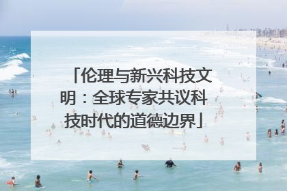 伦理与新兴科技文明：全球专家共议科技时代的道德边界