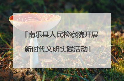 南乐县人民检察院开展新时代文明实践活动