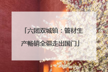 六团双城镇：管材生产畅销全疆走出国门