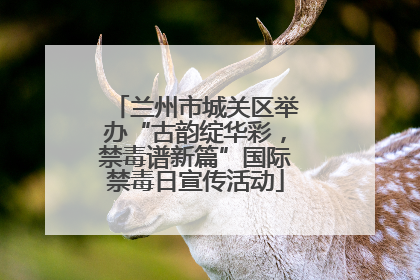 兰州市城关区举办“古韵绽华彩，禁毒谱新篇”国际禁毒日宣传活动