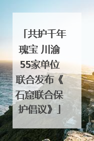共护千年瑰宝 川渝55家单位联合发布《石窟联合保护倡议》