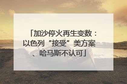 加沙停火再生变数：以色列“接受”美方案、哈马斯不认可