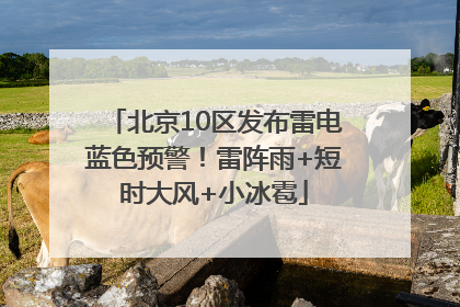 北京10区发布雷电蓝色预警！雷阵雨+短时大风+小冰雹