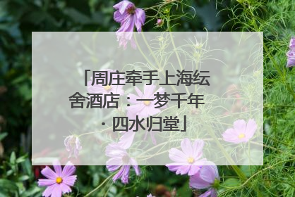 周庄牵手上海纭舍酒店：一梦千年・四水归堂