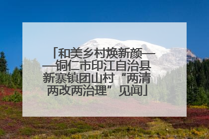 和美乡村焕新颜——铜仁市印江自治县新寨镇团山村“两清两改两治理”见闻