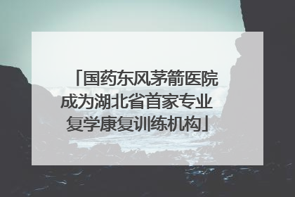 国药东风茅箭医院成为湖北省首家专业复学康复训练机构
