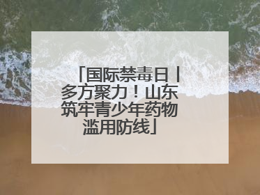 国际禁毒日丨多方聚力！山东筑牢青少年药物滥用防线