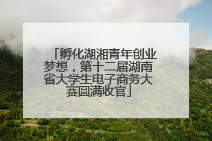 孵化湖湘青年创业梦想，第十二届湖南省大学生电子商务大赛圆满收官