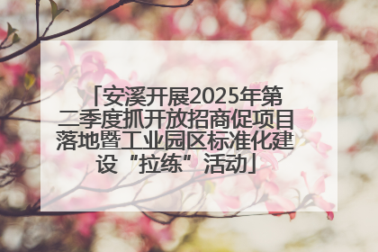 安溪开展2025年第二季度抓开放招商促项目落地暨工业园区标准化建设“拉练”活动
