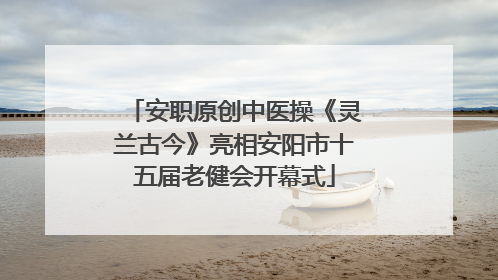 安职原创中医操《灵兰古今》亮相安阳市十五届老健会开幕式