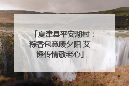 夏津县平安湖村：粽香包意暖夕阳 艾锤传情敬老心