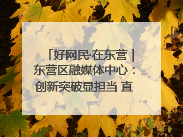好网民·在东营｜东营区融媒体中心：创新突破显担当 直播赋能谱华章