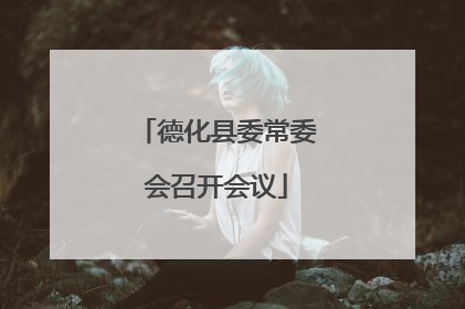 德化县委常委会召开会议