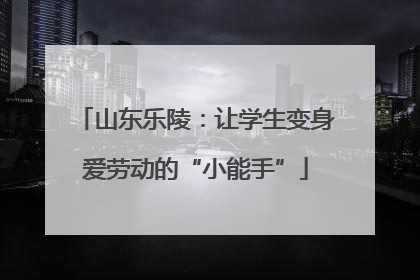山东乐陵：让学生变身爱劳动的“小能手”