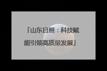 山东日照：科技赋能引领高质量发展