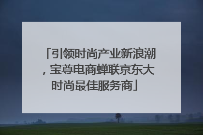 引领时尚产业新浪潮，宝尊电商蝉联京东大时尚最佳服务商