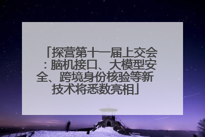 探营第十一届上交会：脑机接口、大模型安全、跨境身份核验等新技术将悉数亮相